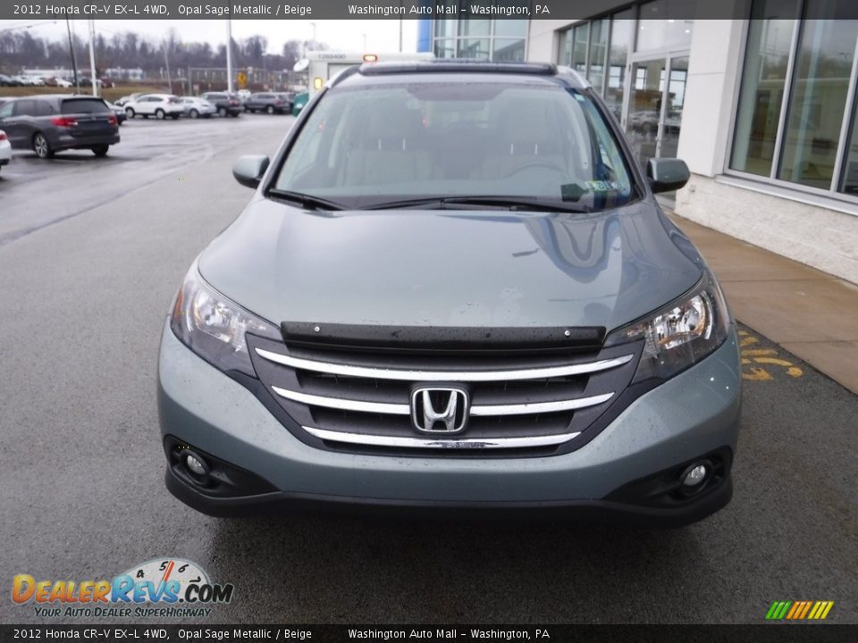 2012 Honda CR-V EX-L 4WD Opal Sage Metallic / Beige Photo #5