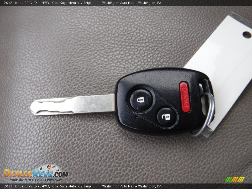 2012 Honda CR-V EX-L 4WD Opal Sage Metallic / Beige Photo #27