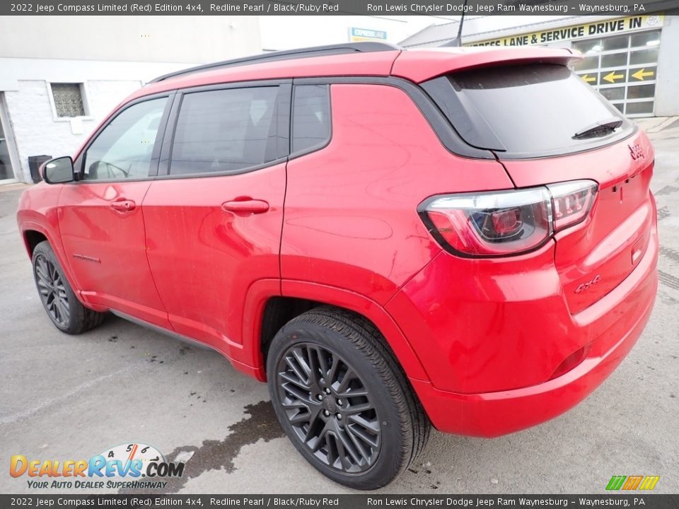 2022 Jeep Compass Limited (Red) Edition 4x4 Redline Pearl / Black/Ruby Red Photo #3