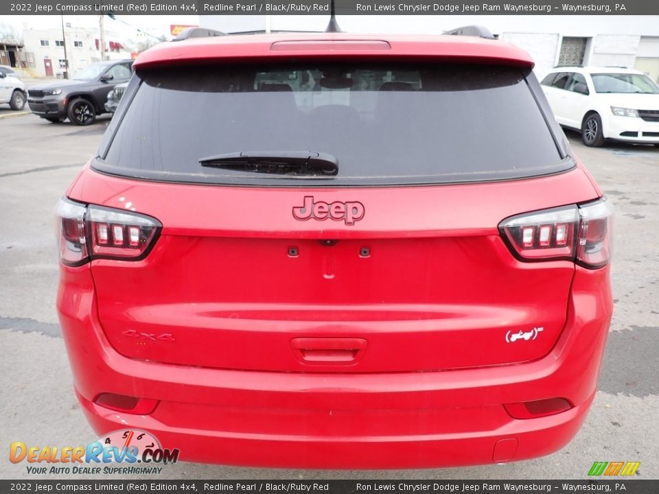 2022 Jeep Compass Limited (Red) Edition 4x4 Redline Pearl / Black/Ruby Red Photo #4