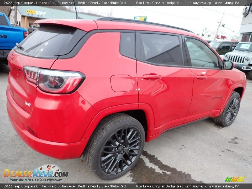 2022 Jeep Compass Limited (Red) Edition 4x4 Redline Pearl / Black/Ruby Red Photo #6