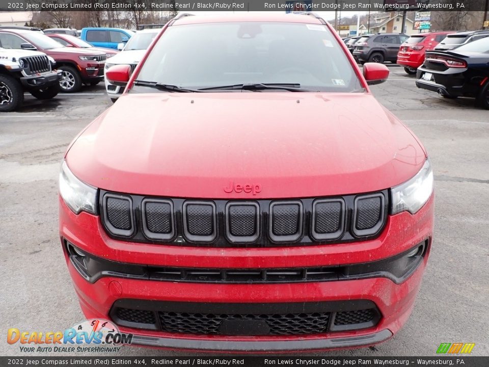 2022 Jeep Compass Limited (Red) Edition 4x4 Redline Pearl / Black/Ruby Red Photo #9