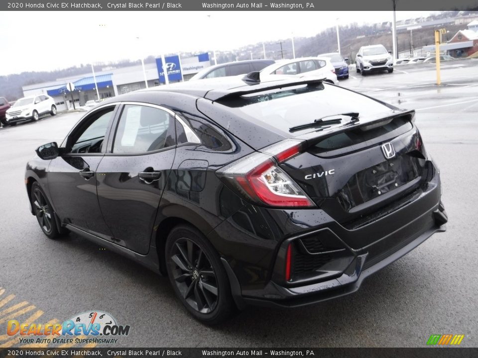 2020 Honda Civic EX Hatchback Crystal Black Pearl / Black Photo #8