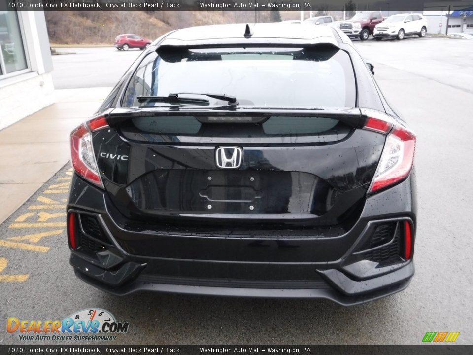 2020 Honda Civic EX Hatchback Crystal Black Pearl / Black Photo #9