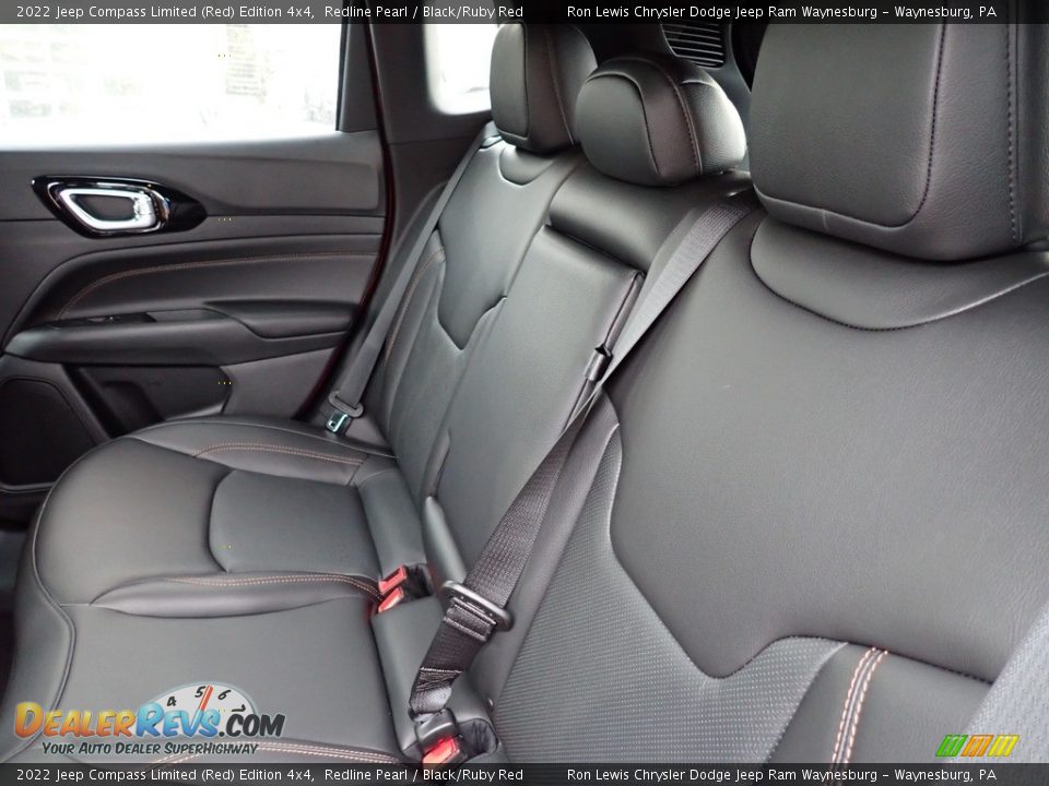 Rear Seat of 2022 Jeep Compass Limited (Red) Edition 4x4 Photo #12