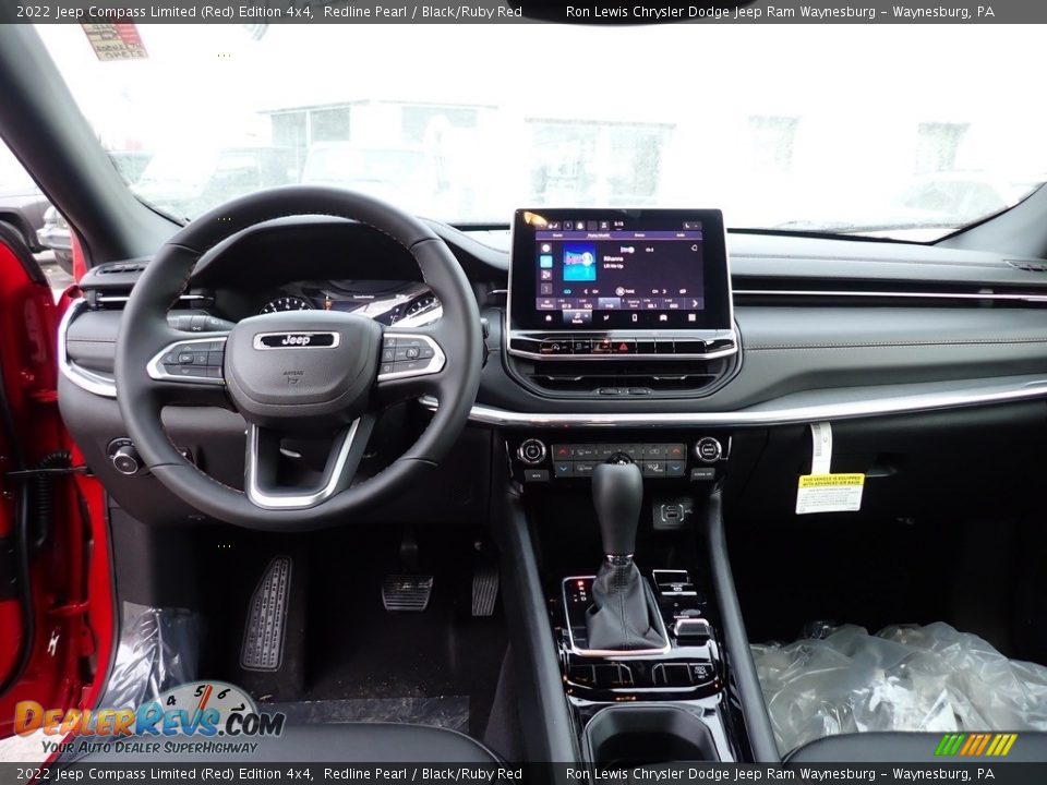 Dashboard of 2022 Jeep Compass Limited (Red) Edition 4x4 Photo #13