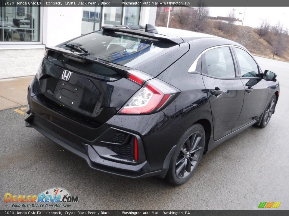 2020 Honda Civic EX Hatchback Crystal Black Pearl / Black Photo #10