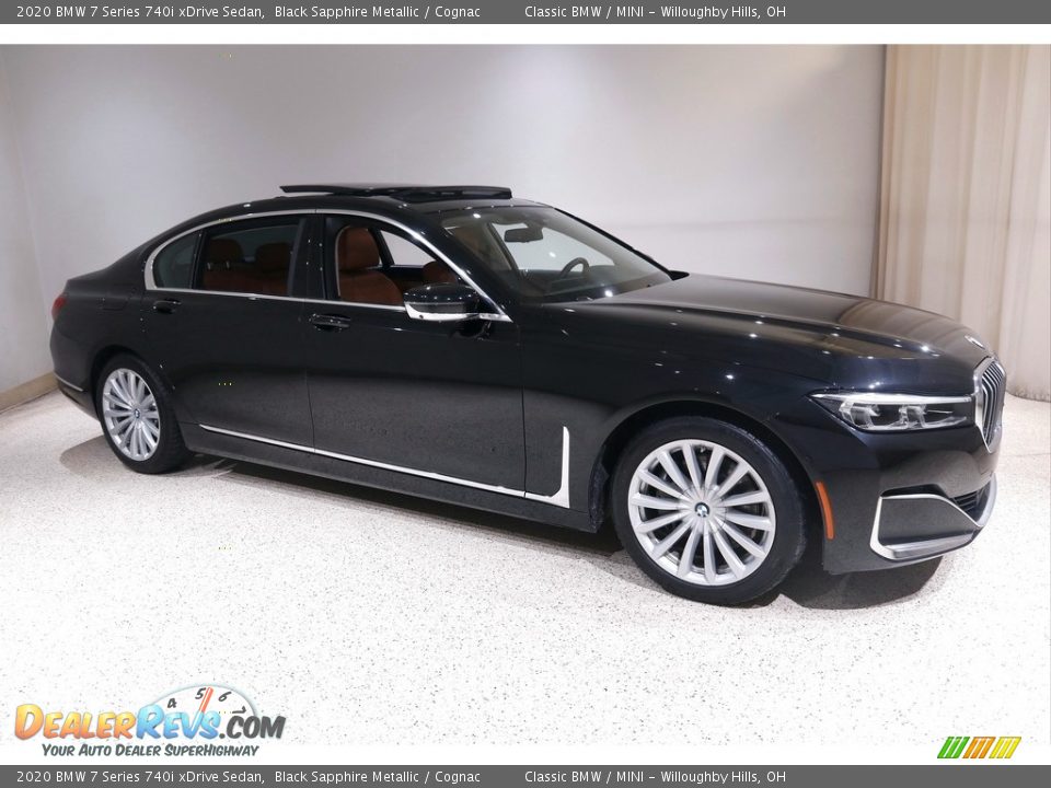 2020 BMW 7 Series 740i xDrive Sedan Black Sapphire Metallic / Cognac Photo #1