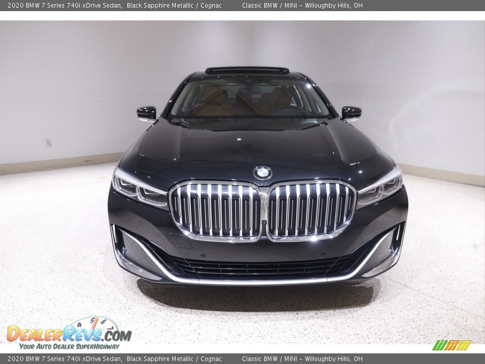 2020 BMW 7 Series 740i xDrive Sedan Black Sapphire Metallic / Cognac Photo #2