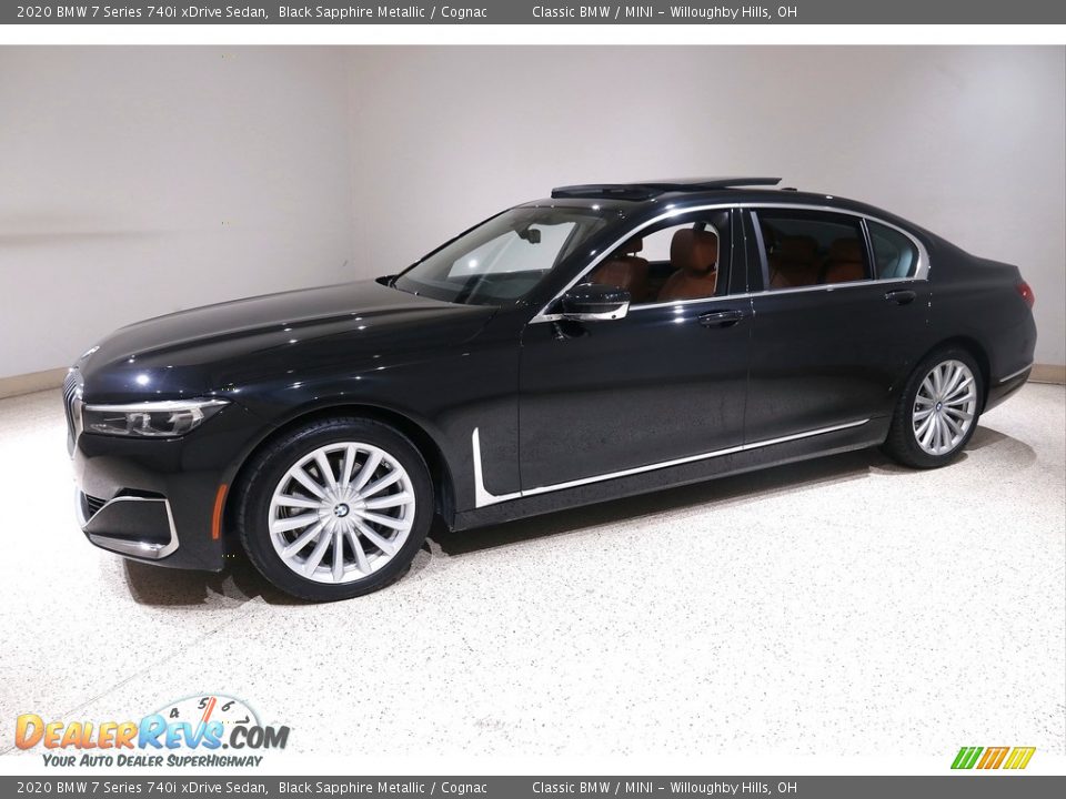 2020 BMW 7 Series 740i xDrive Sedan Black Sapphire Metallic / Cognac Photo #3