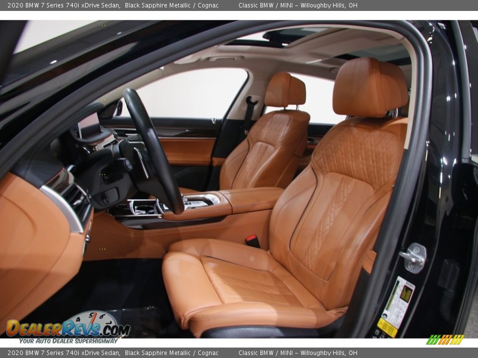 2020 BMW 7 Series 740i xDrive Sedan Black Sapphire Metallic / Cognac Photo #5