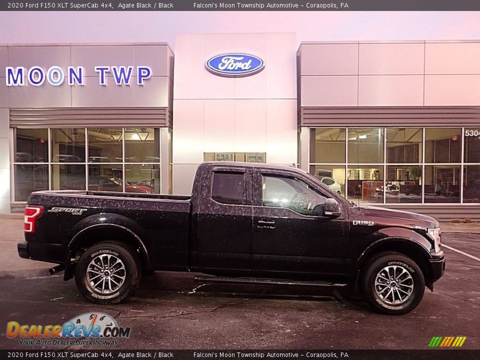 2020 Ford F150 XLT SuperCab 4x4 Agate Black / Black Photo #1