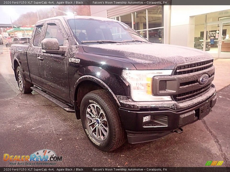 2020 Ford F150 XLT SuperCab 4x4 Agate Black / Black Photo #7