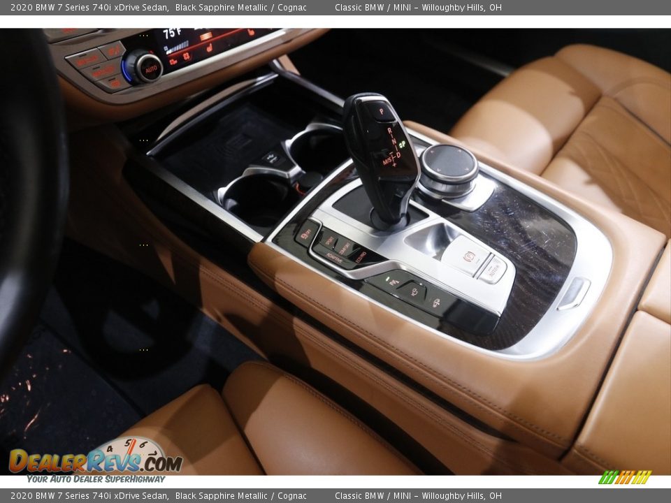 2020 BMW 7 Series 740i xDrive Sedan Black Sapphire Metallic / Cognac Photo #16