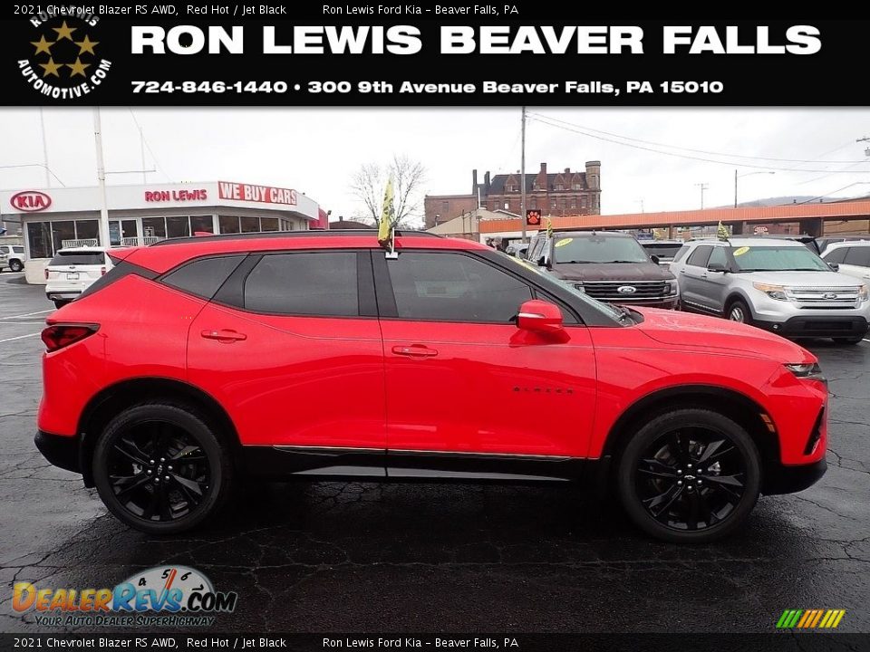 2021 Chevrolet Blazer RS AWD Red Hot / Jet Black Photo #1