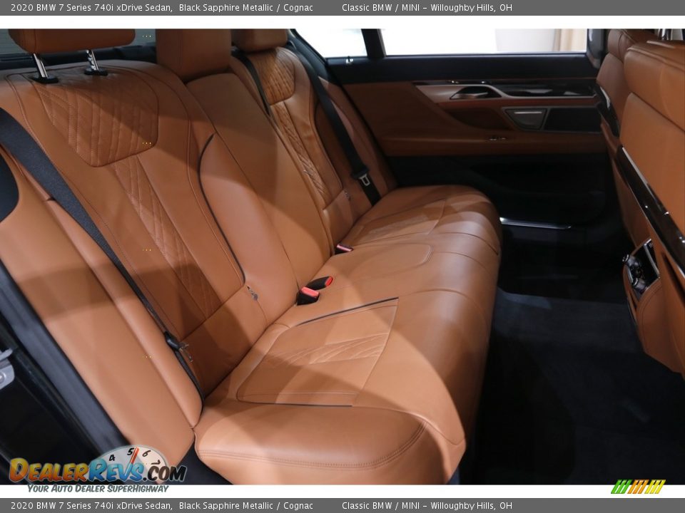 2020 BMW 7 Series 740i xDrive Sedan Black Sapphire Metallic / Cognac Photo #20