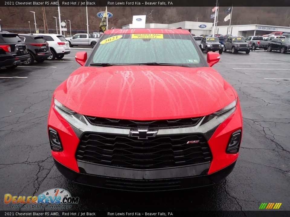 2021 Chevrolet Blazer RS AWD Red Hot / Jet Black Photo #3