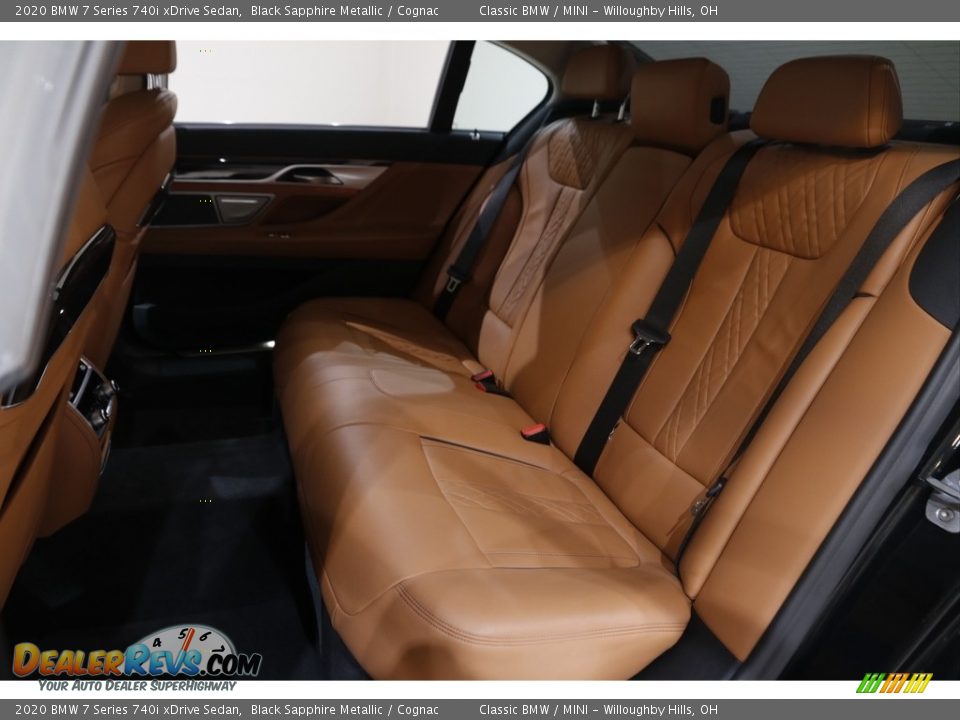 2020 BMW 7 Series 740i xDrive Sedan Black Sapphire Metallic / Cognac Photo #21