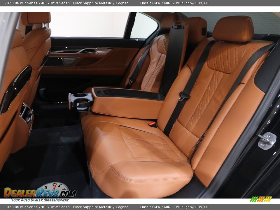 2020 BMW 7 Series 740i xDrive Sedan Black Sapphire Metallic / Cognac Photo #22