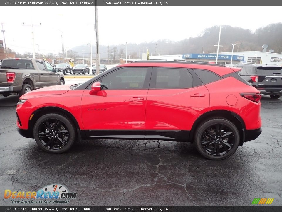 2021 Chevrolet Blazer RS AWD Red Hot / Jet Black Photo #5