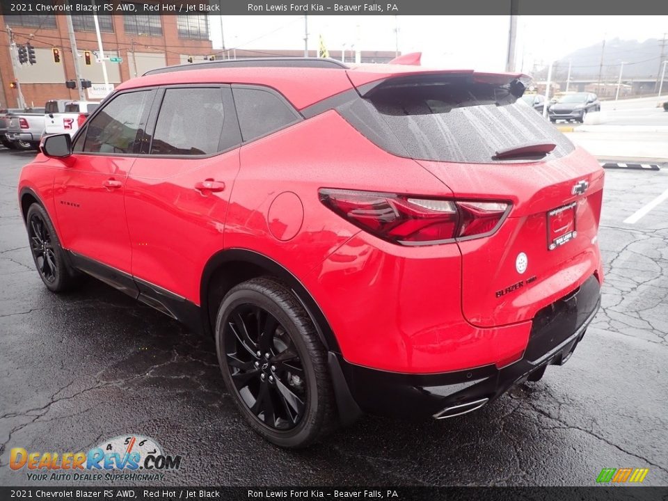 2021 Chevrolet Blazer RS AWD Red Hot / Jet Black Photo #6