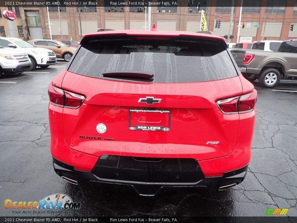 2021 Chevrolet Blazer RS AWD Red Hot / Jet Black Photo #7