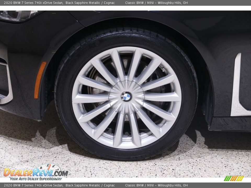 2020 BMW 7 Series 740i xDrive Sedan Black Sapphire Metallic / Cognac Photo #25
