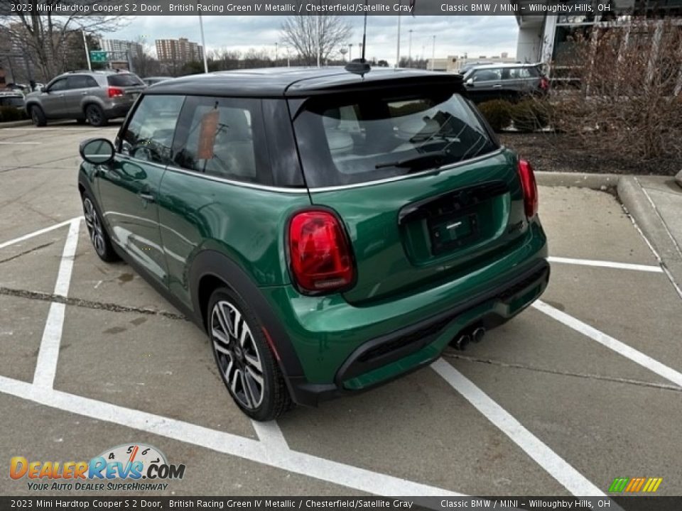 2023 Mini Hardtop Cooper S 2 Door British Racing Green IV Metallic / Chesterfield/Satellite Gray Photo #3