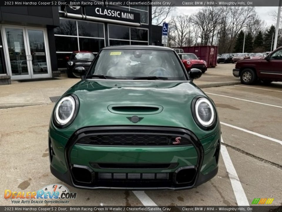 2023 Mini Hardtop Cooper S 2 Door British Racing Green IV Metallic / Chesterfield/Satellite Gray Photo #4