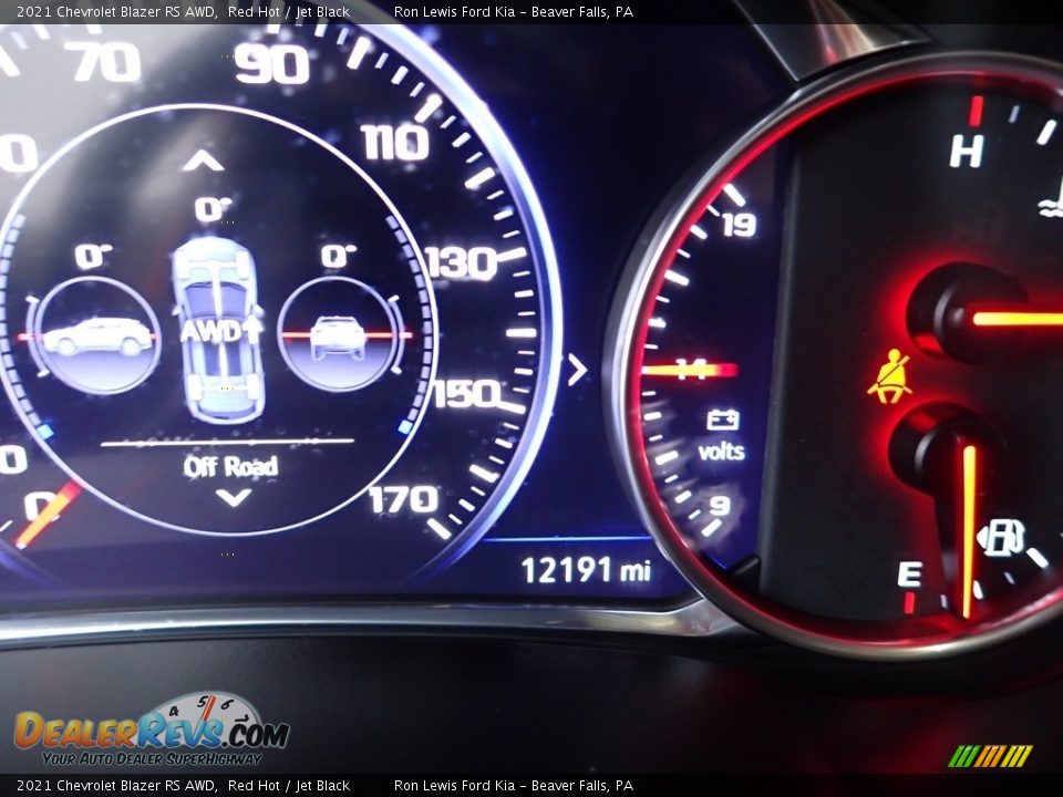 2021 Chevrolet Blazer RS AWD Red Hot / Jet Black Photo #17