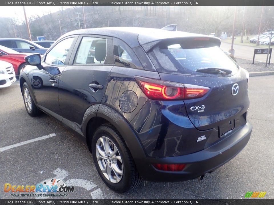 2021 Mazda CX-3 Sport AWD Eternal Blue Mica / Black Photo #5