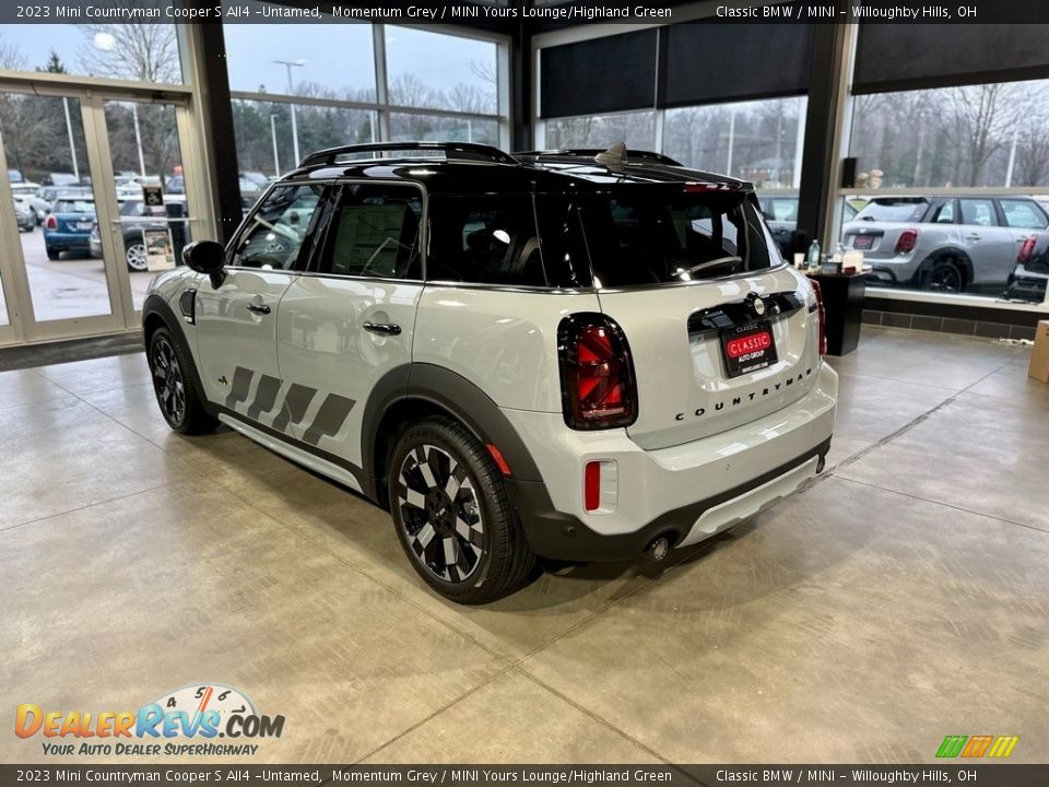 2023 Mini Countryman Cooper S All4 -Untamed Momentum Grey / MINI Yours Lounge/Highland Green Photo #3