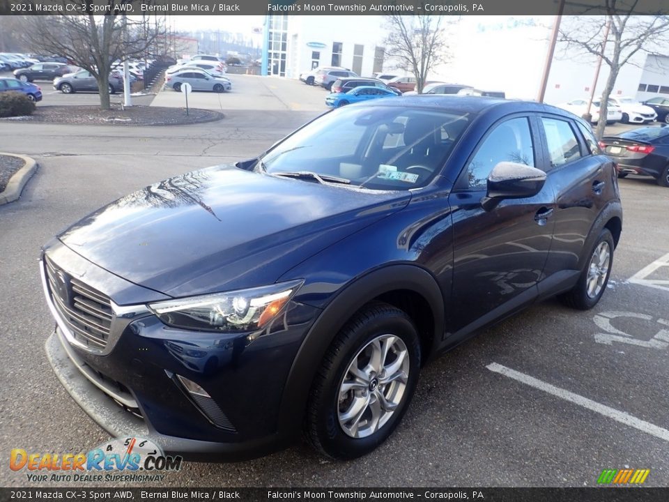 2021 Mazda CX-3 Sport AWD Eternal Blue Mica / Black Photo #7