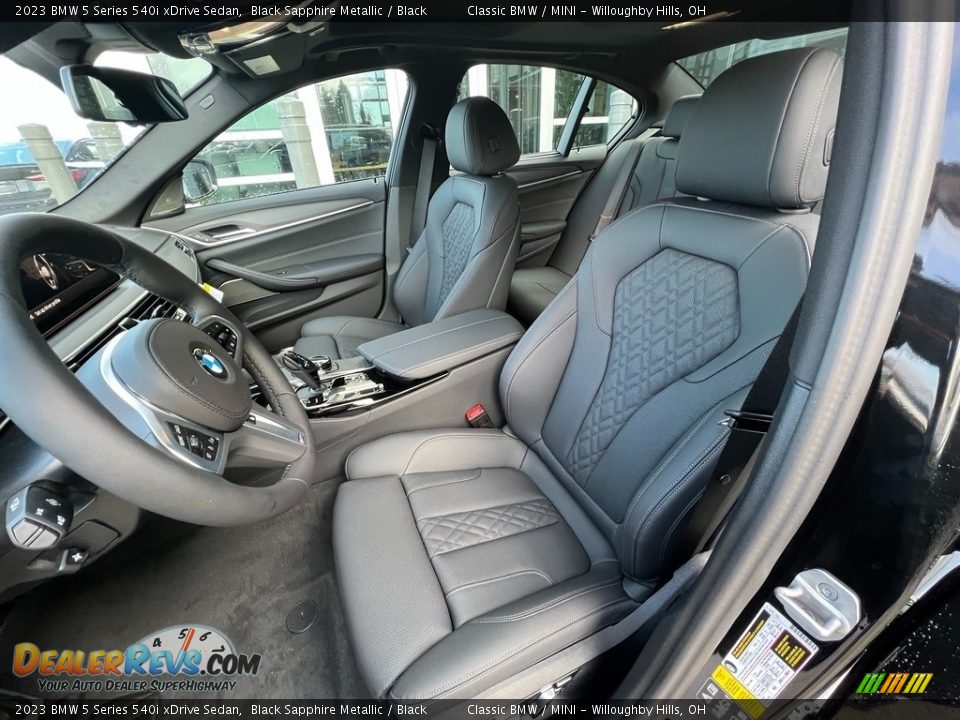 Black Interior - 2023 BMW 5 Series 540i xDrive Sedan Photo #4
