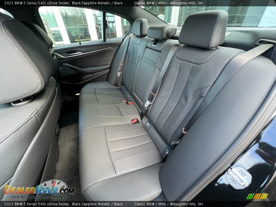 Rear Seat of 2023 BMW 5 Series 540i xDrive Sedan Photo #5