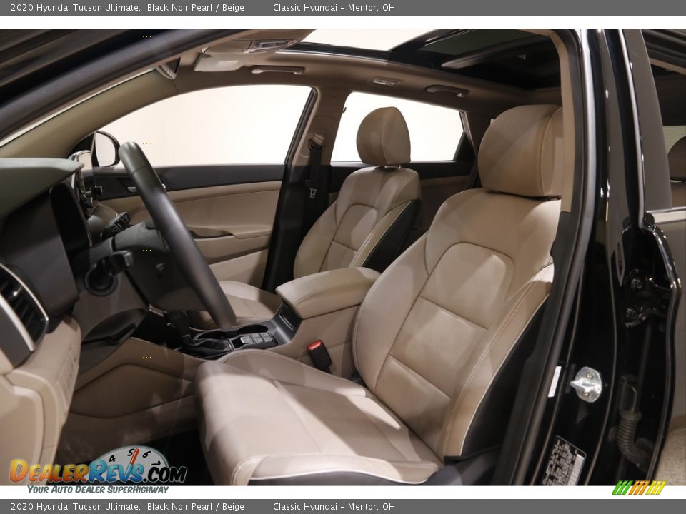 2020 Hyundai Tucson Ultimate Black Noir Pearl / Beige Photo #5