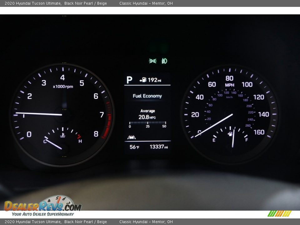 2020 Hyundai Tucson Ultimate Black Noir Pearl / Beige Photo #8