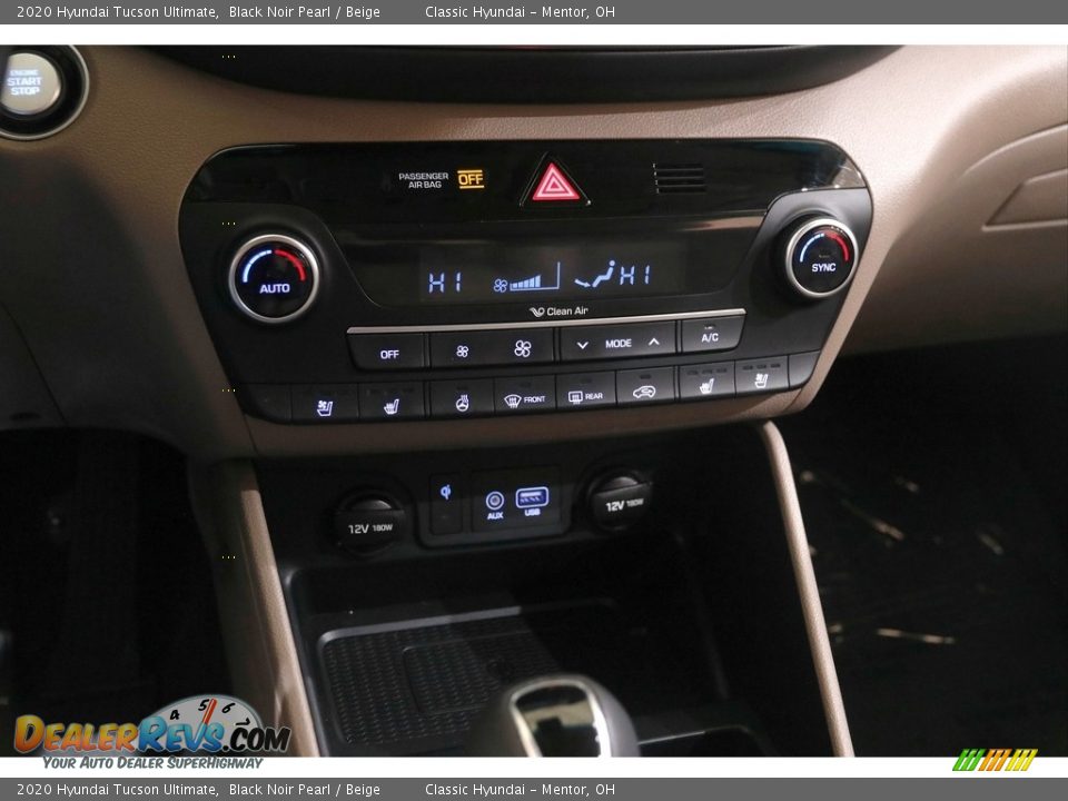 2020 Hyundai Tucson Ultimate Black Noir Pearl / Beige Photo #14