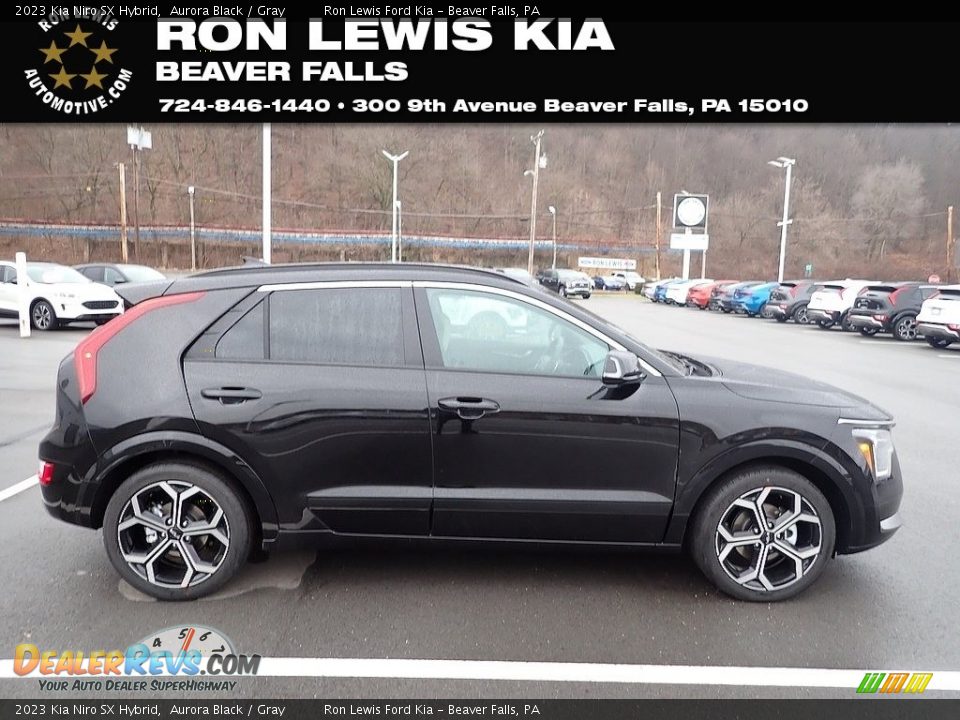 2023 Kia Niro SX Hybrid Aurora Black / Gray Photo #1