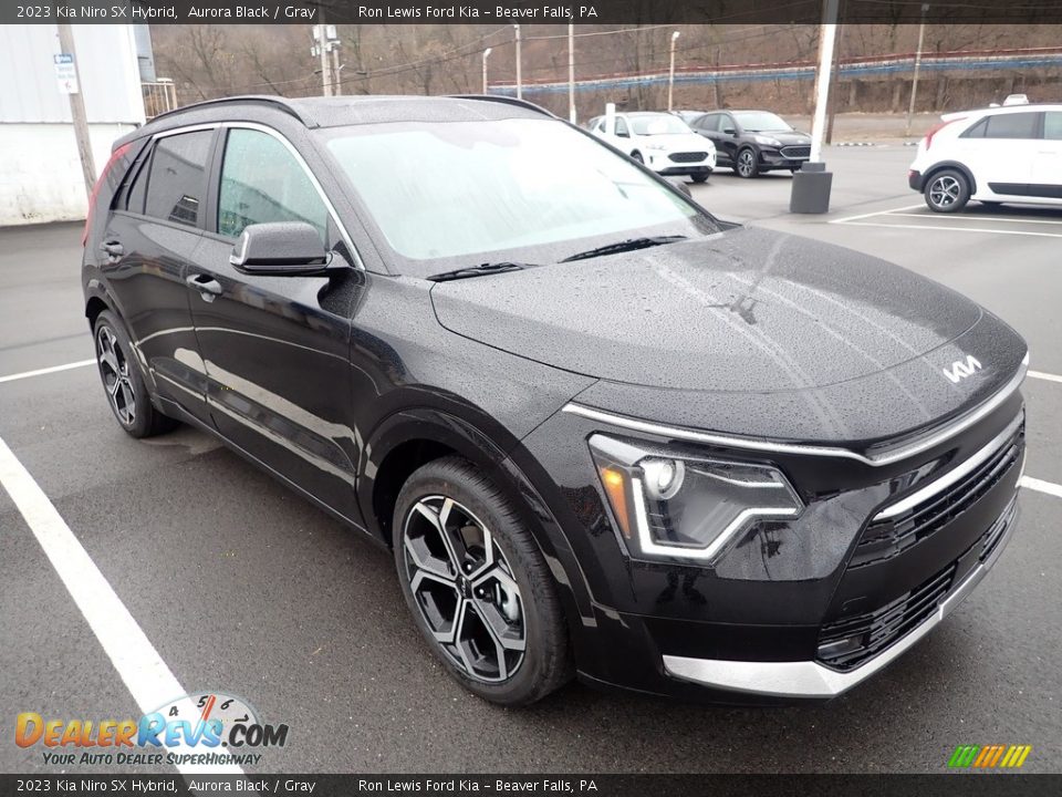 2023 Kia Niro SX Hybrid Aurora Black / Gray Photo #2