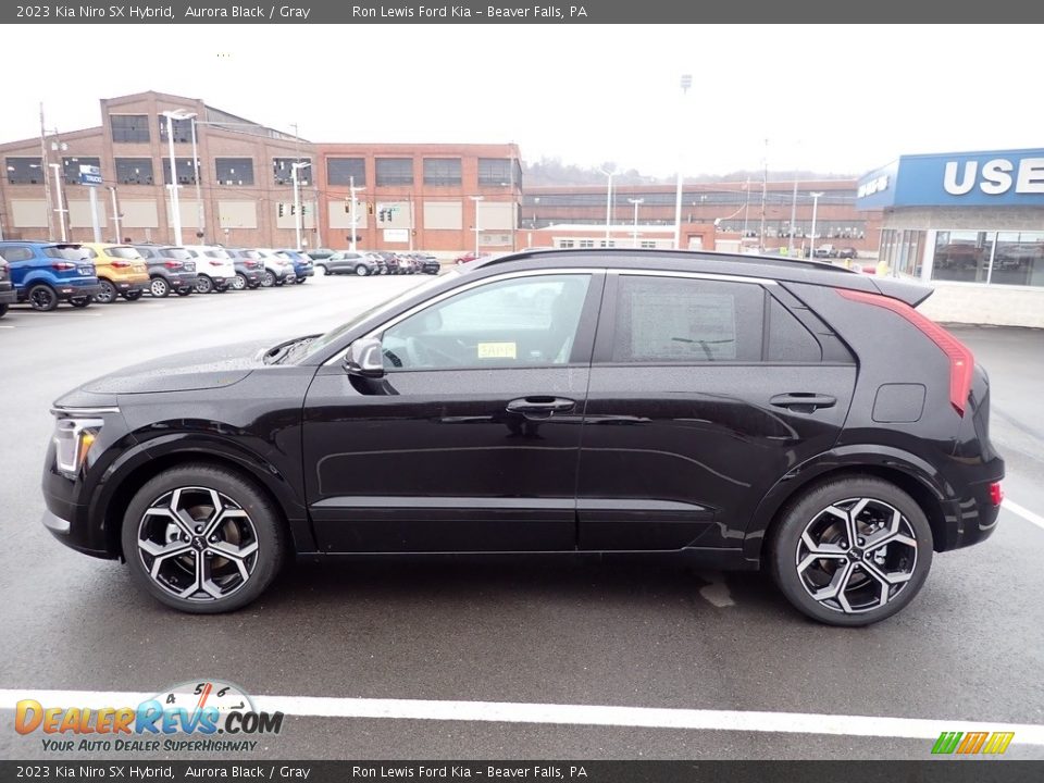 2023 Kia Niro SX Hybrid Aurora Black / Gray Photo #5