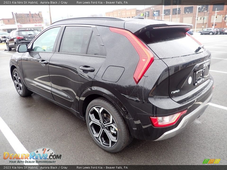 2023 Kia Niro SX Hybrid Aurora Black / Gray Photo #6