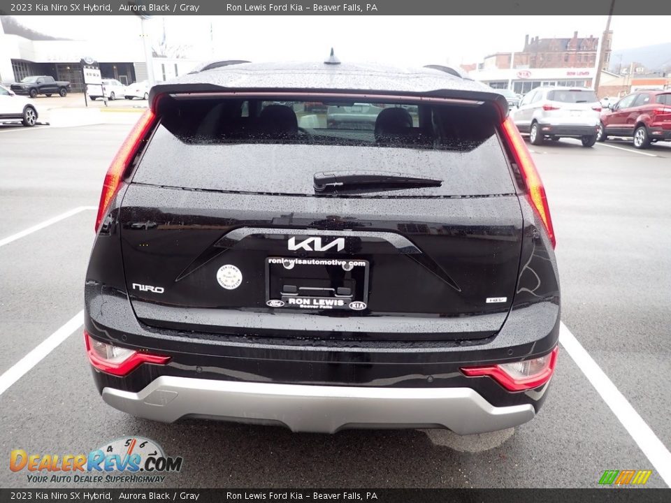 2023 Kia Niro SX Hybrid Aurora Black / Gray Photo #7