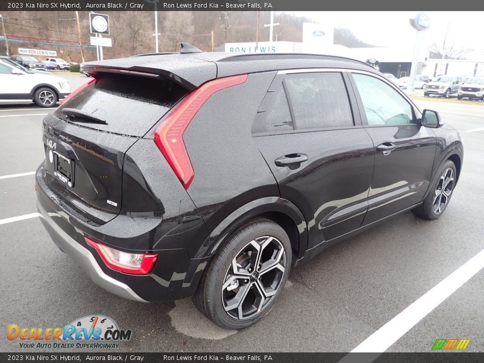 2023 Kia Niro SX Hybrid Aurora Black / Gray Photo #8