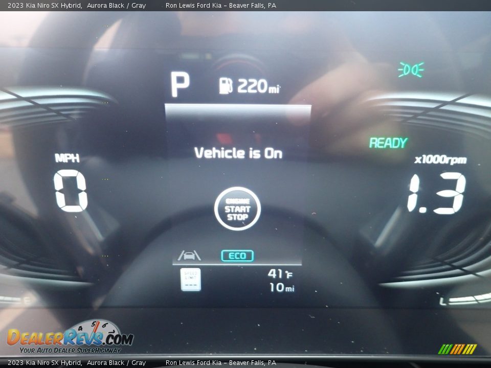 2023 Kia Niro SX Hybrid Aurora Black / Gray Photo #16