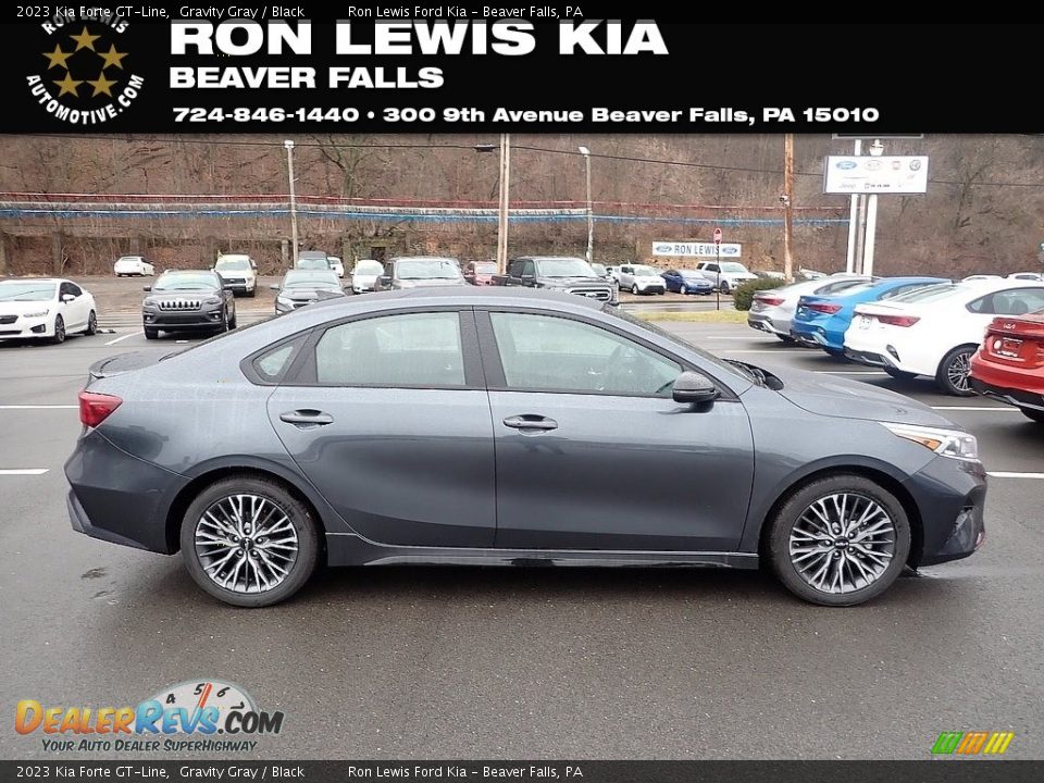 2023 Kia Forte GT-Line Gravity Gray / Black Photo #1