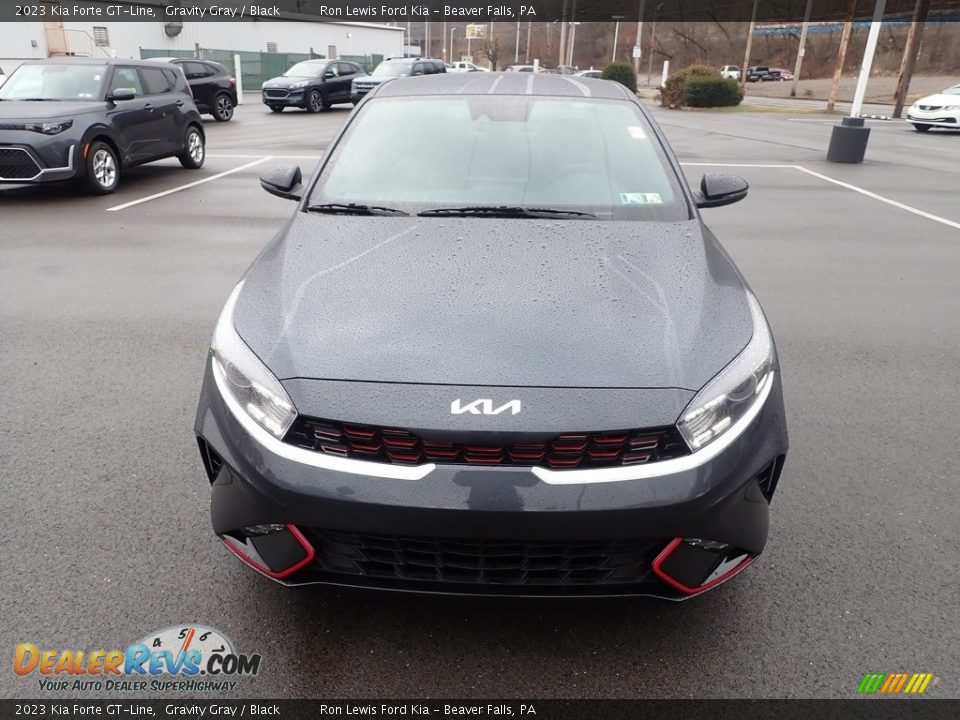 2023 Kia Forte GT-Line Gravity Gray / Black Photo #3