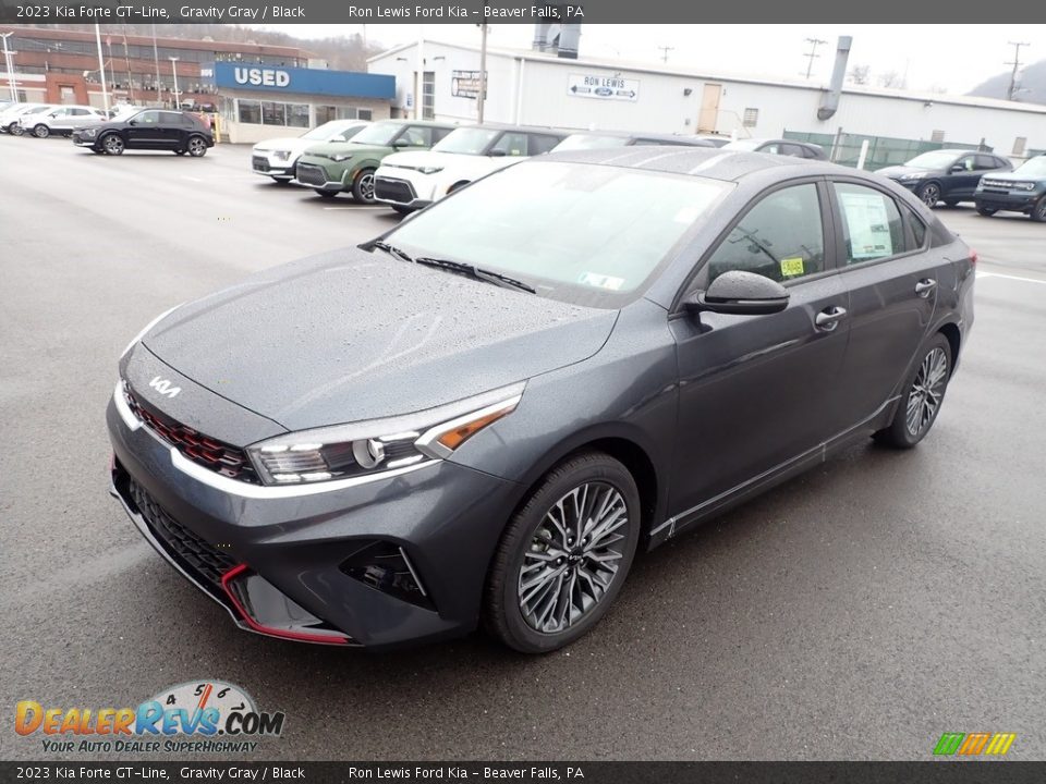 2023 Kia Forte GT-Line Gravity Gray / Black Photo #4