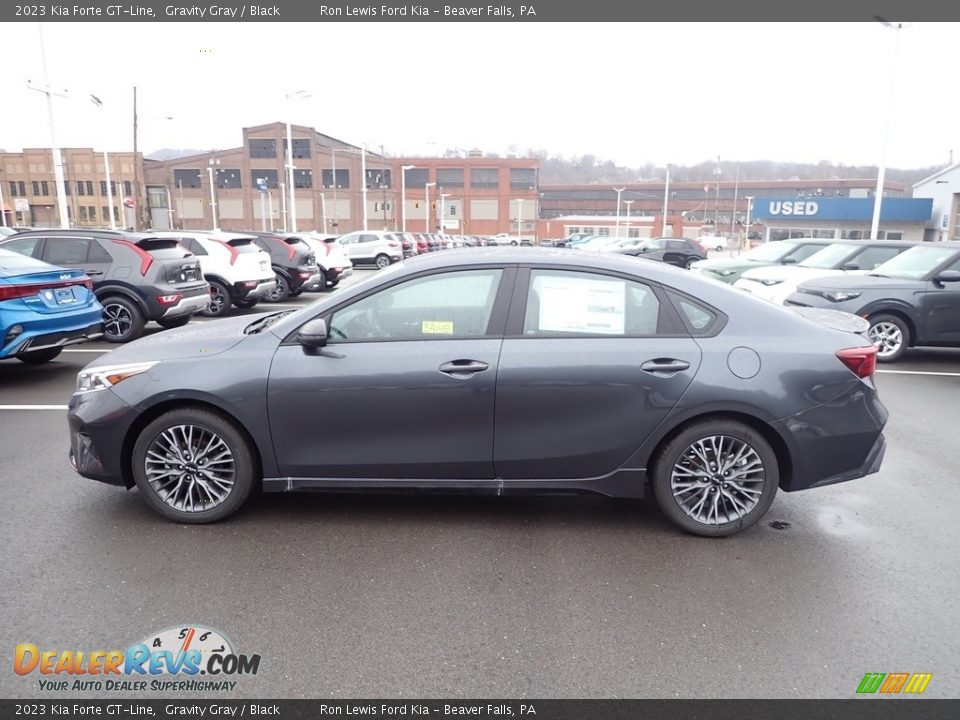 Gravity Gray 2023 Kia Forte GT-Line Photo #5