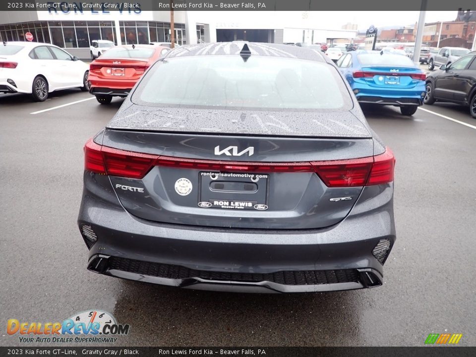 2023 Kia Forte GT-Line Gravity Gray / Black Photo #7